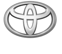 Toyota silver oval emblem logo on a transparent background.